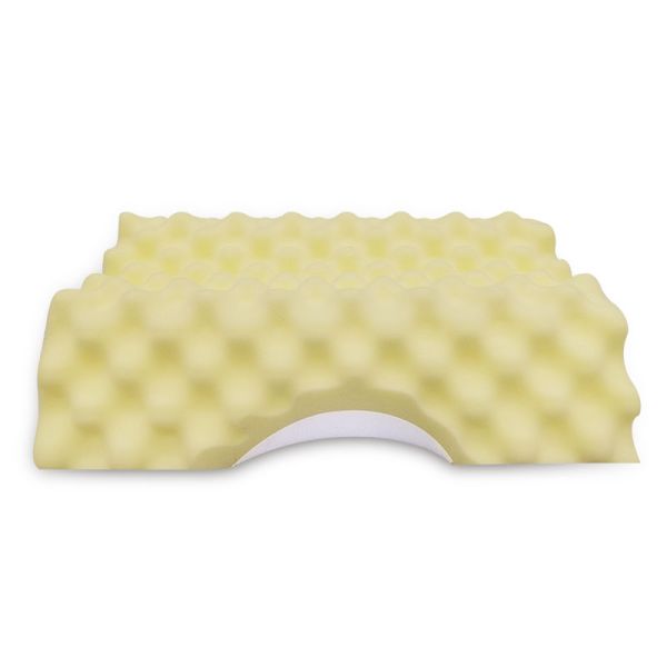 Anti Snoring Ergonomic Cut Memory Foam Pillow For Back Side Sleepers