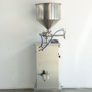 Semi Automated Vertical Paste Liquid Filling Machine 304 Stainless Steel