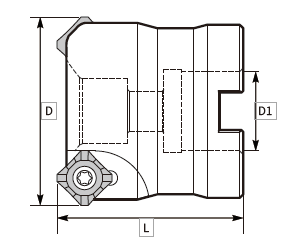 SE Square Aluminum CNC Cutting Tools , Face Milling Cutter With Central Coolant