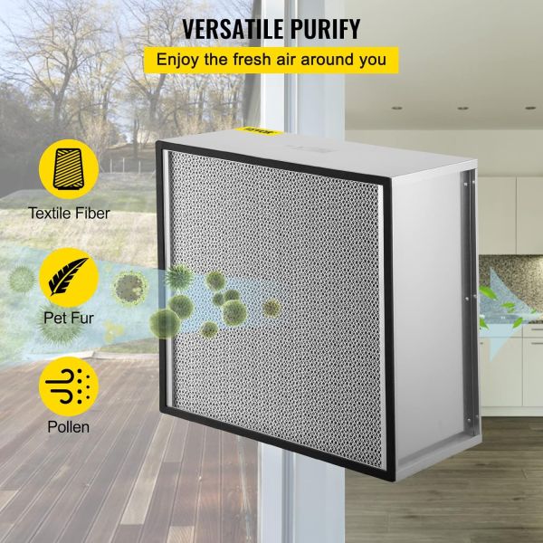 Filter Replacement For AC Filter HEPA Pleated Air Filter Replacement With Galvanized Frame