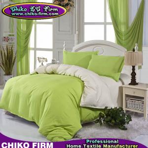 China Bed Set Soft Color Fadeness Plain Colors AB Side Design Bedding Set on sale
