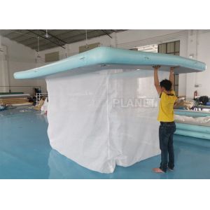 Anti Jellyfish Yacht Inflatable Floating Ocean Pool With Net