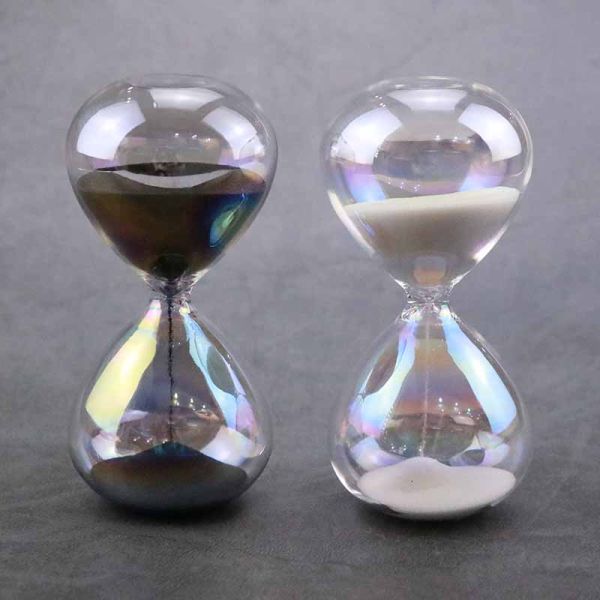 OEM ODM Glass Hourglass Sandtimer 5/10/15 Minutes Contemporary Style