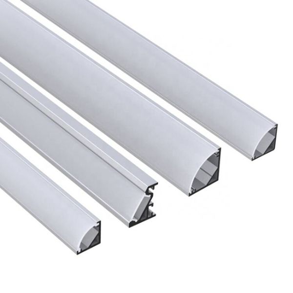 90 Degrees Angle Corner LED Profile Wall Mounted For Cabinet