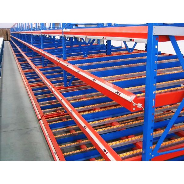 B47: Warehouse Flow Rack for Carton Storage Box Flow Gravity Storage Roller Racking Carton Flow Racking