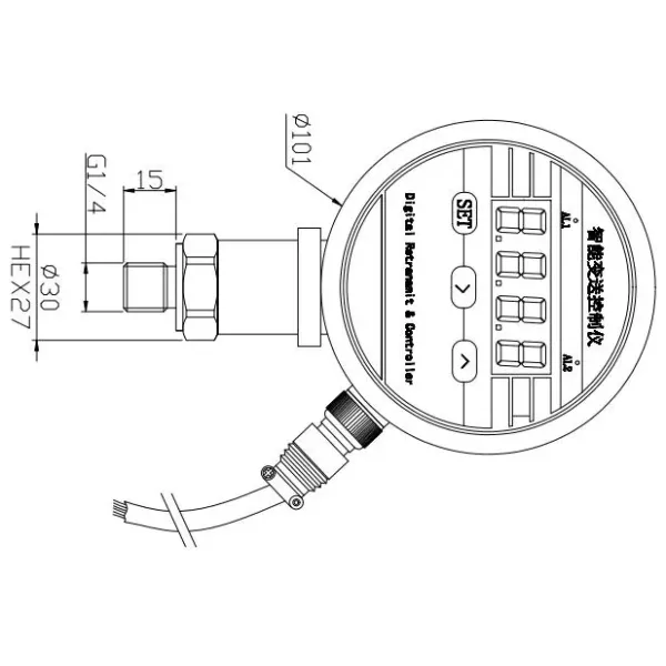 Electronic Differential Pressure Transmitter with Pressure Switch Differential Level Switch
