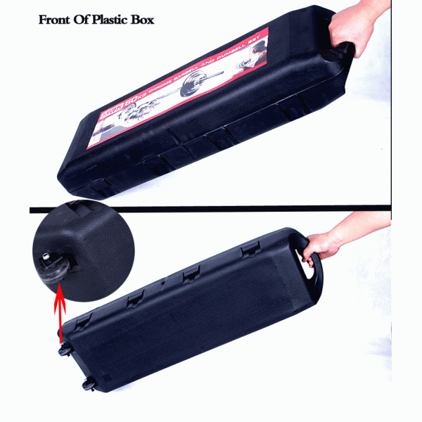 50kg sets electroplating adjustable barbell dumbbell with boxes