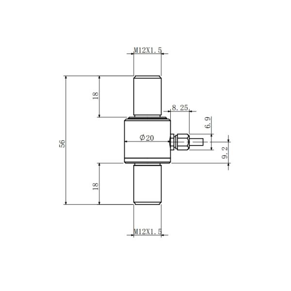 1-2 Ton Tension Force Sensor 700 Ohms High Capacity Load Cell