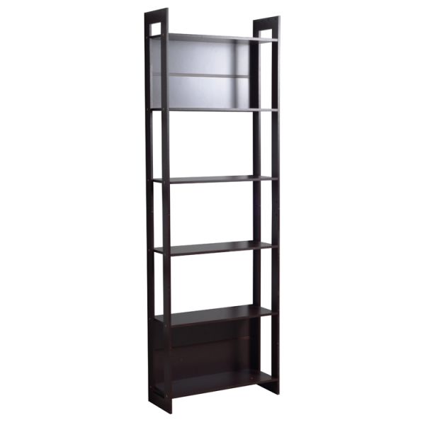 European Style 0.038CBM Vertical 6 Layer Solid Wood Ladder Shelf