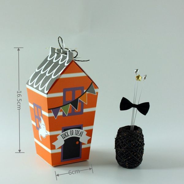 Halloween Candy Customized Gift Box Packaging White Card Paper Gift Box