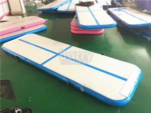 China Blue Air Tumble Track And Gymnastic Equipment , Air Track For Gymnastics on sale