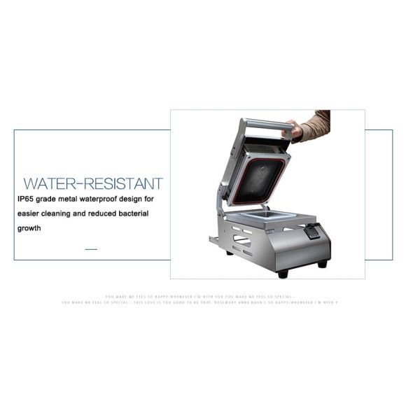 Meat Food Tray Packing Machine Stainless Steel Tray Sealing Equipment