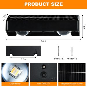 Solar Garden Lights with Dynamic Illumination and Ternary Lithium Battery 3.7V /