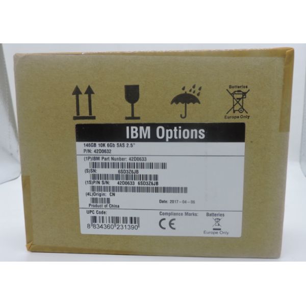 IBM Hard Disk 42D0632 42D0633 146G 10K SAS 2.5inch HUC103014CSS600