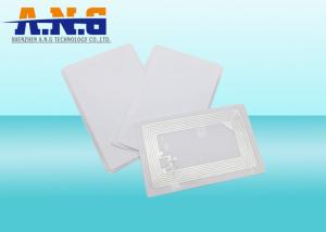 Quality PVC HF RFID TAGS / NTAG216 86*54MM rectangle White Film Face Stickers for sale