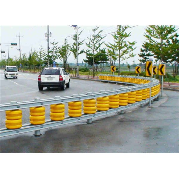 EVA Plastic Traffic Curve Bend Road Safety Roller Barrier Highway Rotating Drum Barrel