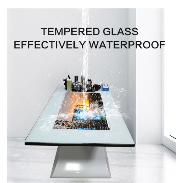 4K Indoor Interactive Smart Touch Screen Tables / Multitouch Table 350 cd/㎡