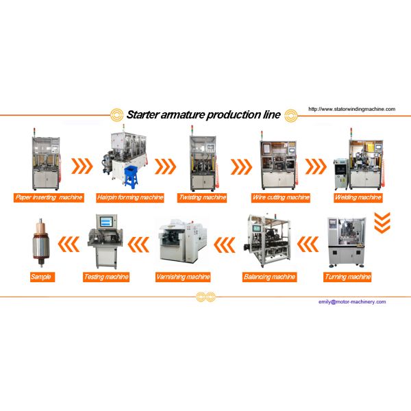 OEM Hairpin Winding Machine Vertical Type Armature Head Twisting Machine