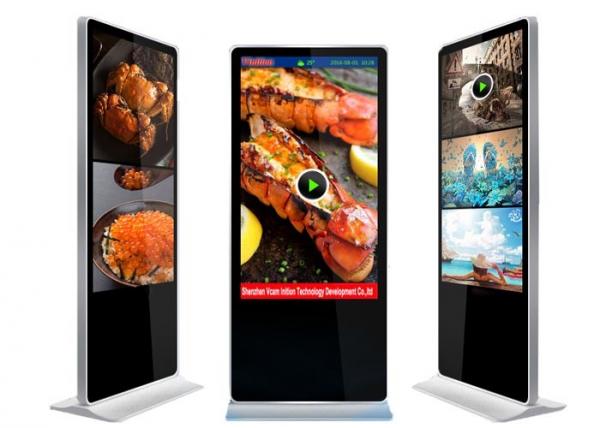 Buy Indoor Advertising player Free Standing LCD Display 55 Inch Built-In Media Player at wholesale prices