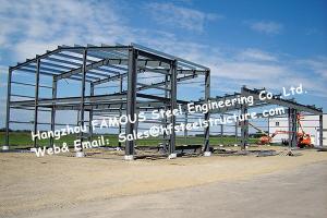 China Black Prefabricated Steel Buildings , Structural Steelworks Building Australia New Zealand Standard on sale
