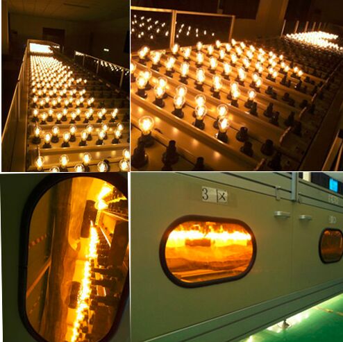 Edision COB lamp LED Filament Bulb Candle Light E27 E14 End Cap Glass cover