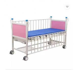Quality Manual Hospital Pediatric Bed Two Crank Child Bed With Bed Head Boards for sale