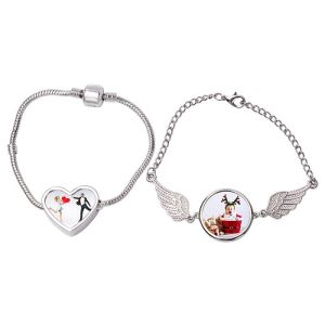 Personalized Sublimation Angel Wings Bracelet Creative Souvenir Gift Sublimation