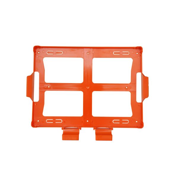 Plastic ABS First Aid Box Wall Bracket Large Orange 40x30x15cm