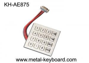 China Custom Industrial Metal Kiosk Keyboard / Digital Keypad With 16 Keys on sale