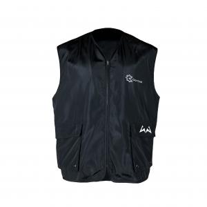 China Custom Printing Logo 100% Polyester F1 Outdoor Sports Vest Coat for Outdoor Activities on sale