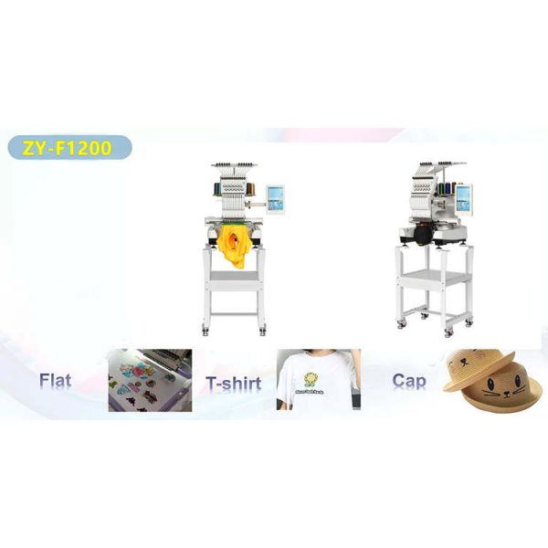 Single Head 12 Needle Computerized Embroidery Machine For Home Sewing