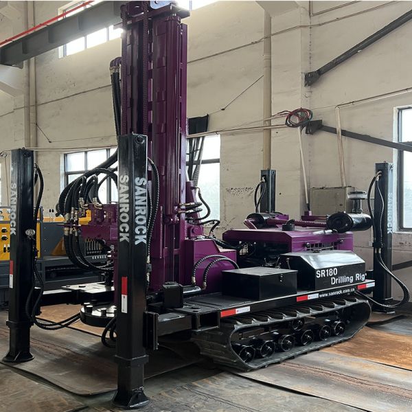 Water Well Drilling Rig Machine with 5200KG Capacity and 180m Drilling Depth