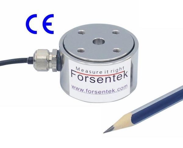 Flange Type Load Cell 100kg Thrust Force Transducer 1kN Compression Force