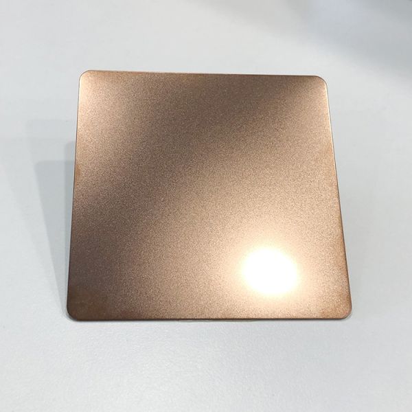 Sandblasted Colored Stainless Steel Decorative Sheets 2438mm Length