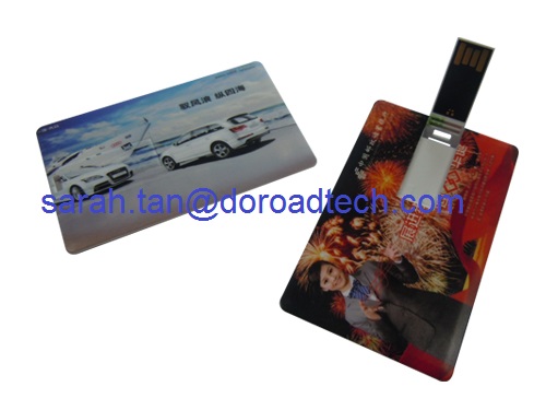 Business Card USB Flash Drive Made by ABS, Colorful Printing