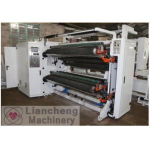 Adhesive Paper / Film Roll Label Rewinder Machine Perfect Integration Design