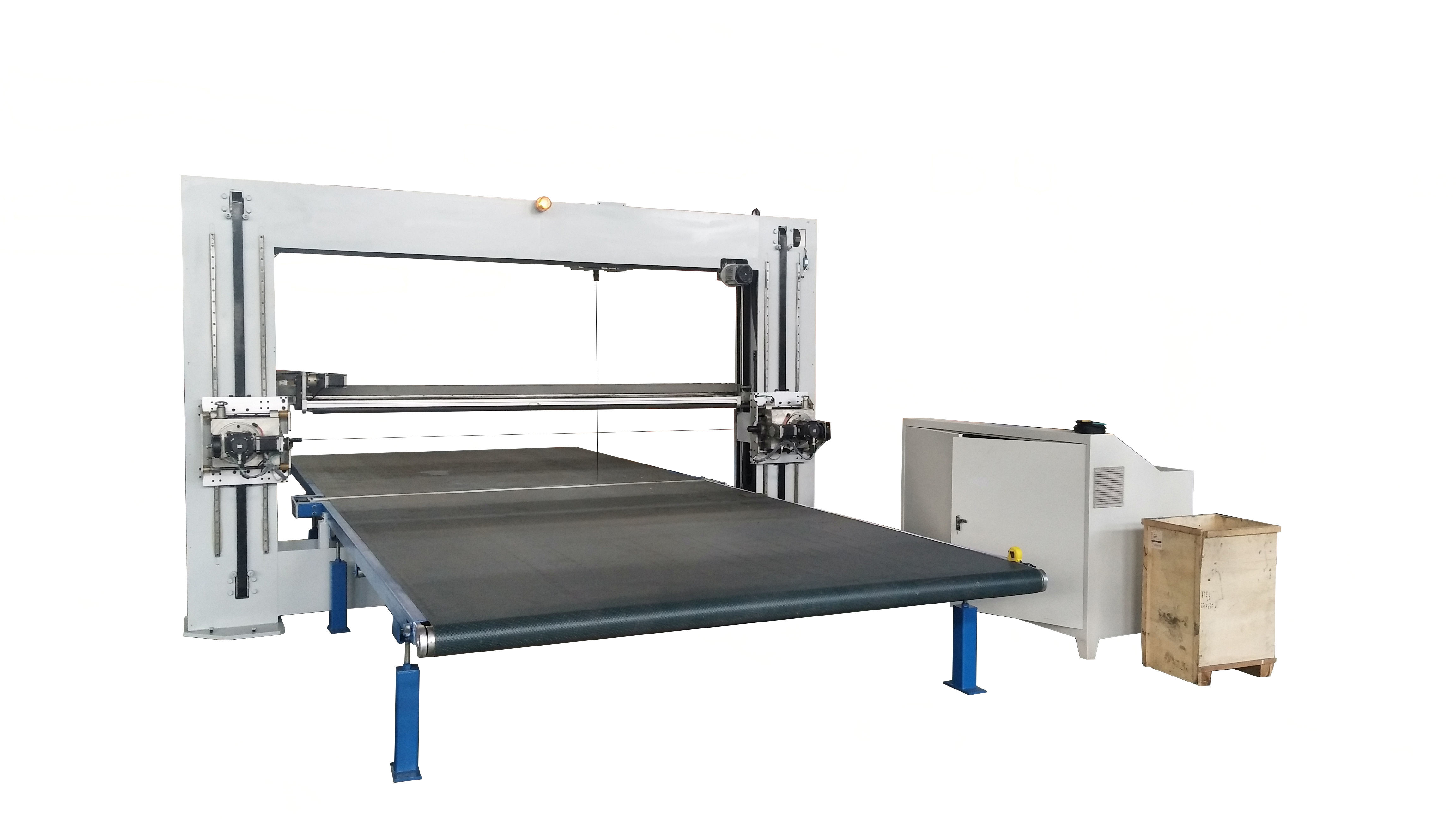 Quality CNC Oscillating Dual Blade Foam Sponge Board Contour Cutting Machine for sale