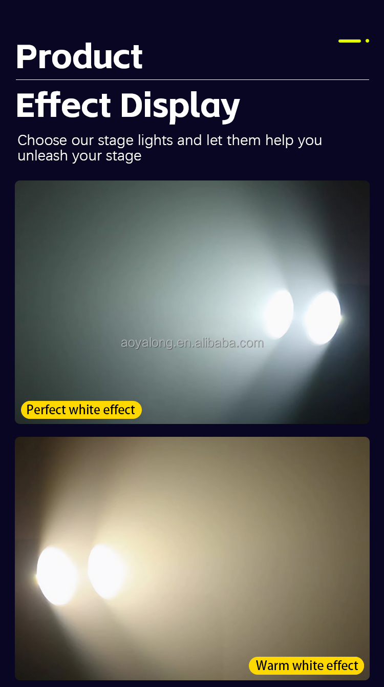 B02 Two-eye Audience Lights COB Face Light Strobe Special Effects Surface Light Par Light for Stage Dance Performances