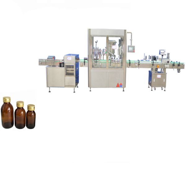 Piston Pump Automatic Liquid Filling Machine 50ml - 1000ml Filling Volume