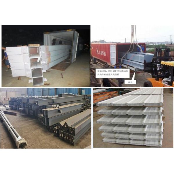 Portal Structure Steel Structure Workshop For Processing Plant With Rolled Up/Sliding Doors