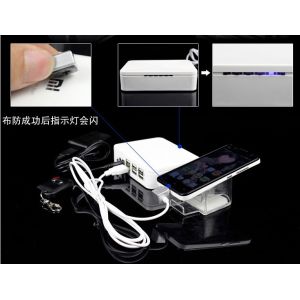 COMER tablets acrylic Desktop shelves with alarm system and charging