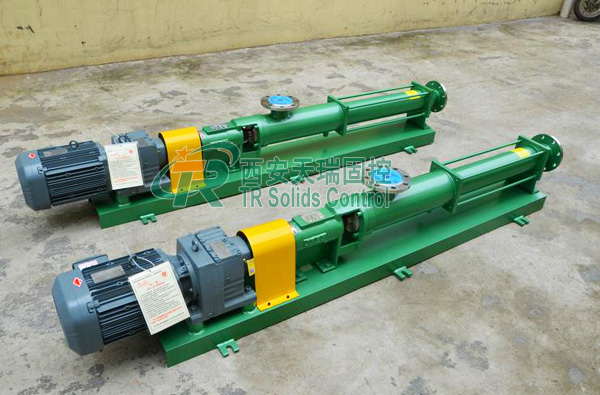 Solids control screw pump Oilfield Horizontal Screw Pump , Adjustable Pressure Sludge Screw Pump