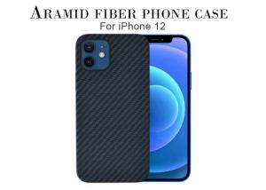 China Super Slim Beautiful Blue Aramid Fiber iPhone Case For iPhone 12 Pro Max on sale