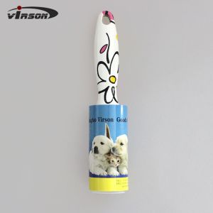 Plastic Lint Roller Vertical Carved Handle