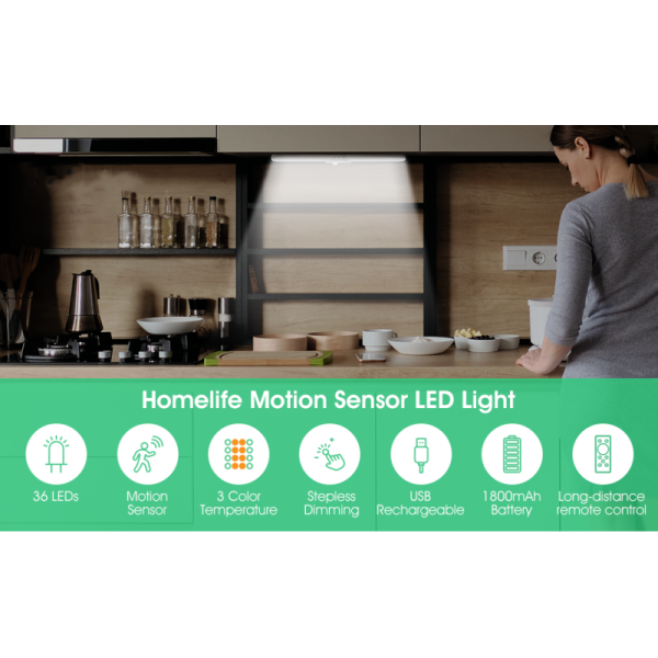 Under Cabinet Lighting, 36-LED Newest Motion Sensor Lighting