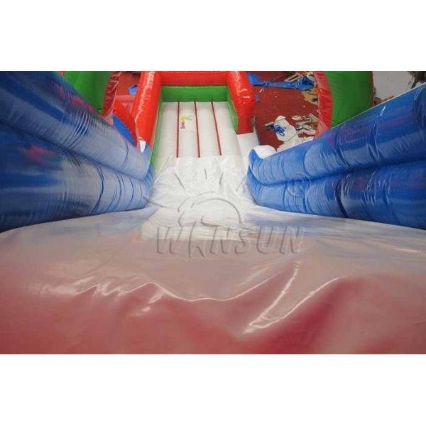 Double Lane Large Inflatable Slide Customized Size For Adults / Children