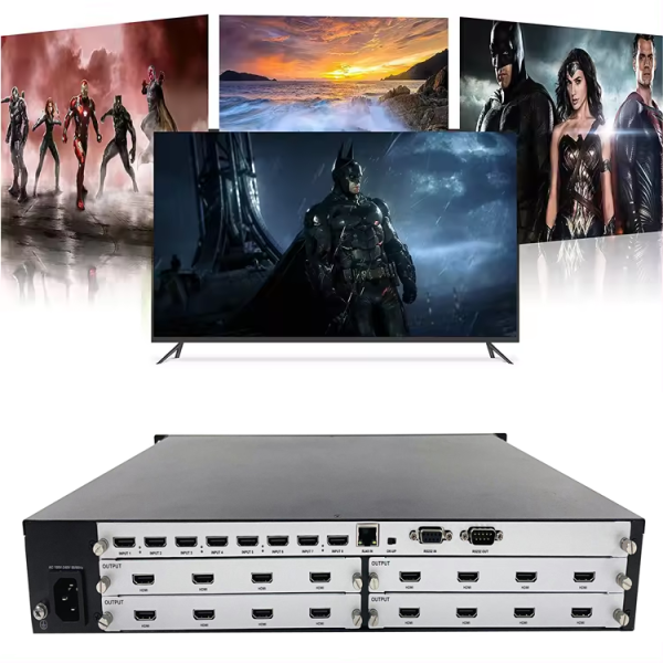 Up to 3840x2160 60Hz Modular Video Wall Controller with IP Control Mode