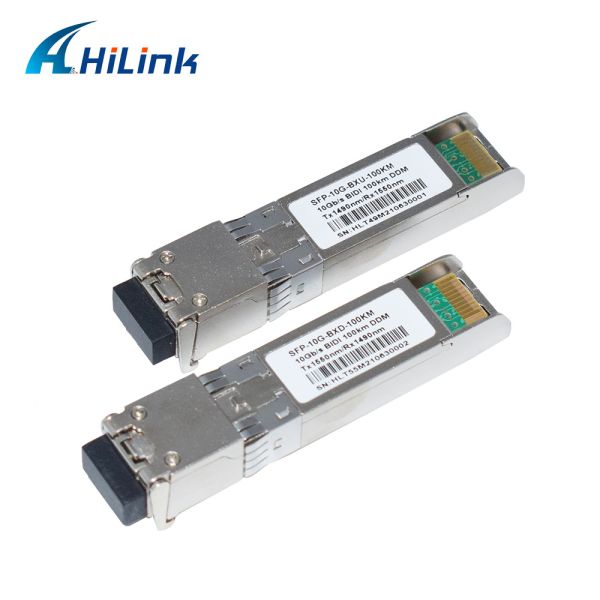 BIDI 10G WDM SMF Optical Transceiver SFP+ 100KM Tx1490nm/Rx1550nm with LC Fiber Optic Transceivers for FTTH Networks