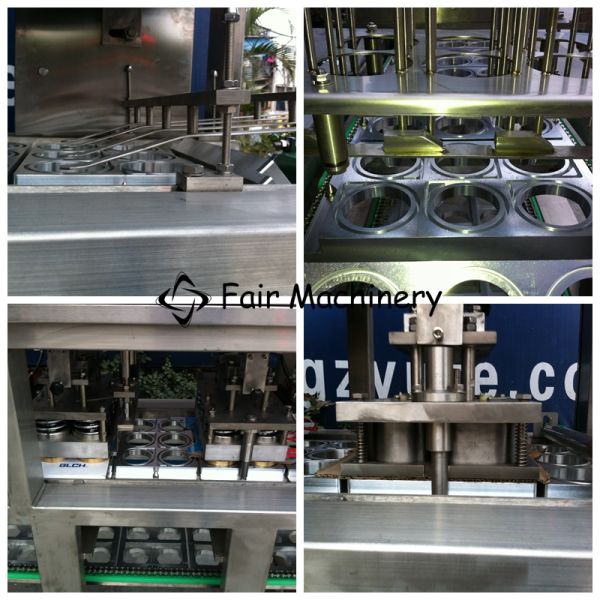 380VAC 50Hz Beverage Can Filling Machine , PLC Yogurt Filling Sealing Machine