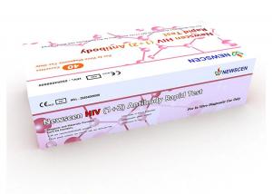 Quality Colloidal Gold 100% Sensitivity HIV 1/2 RDT Rapid Test Kit 40uL FDA CE for sale